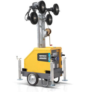 Tillfällig el - Belysningsmast 7 m Atlas Copco HiLight E3 TRM